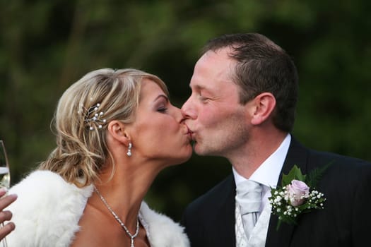 wedding kiss