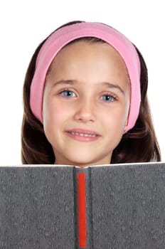 girl reading a book