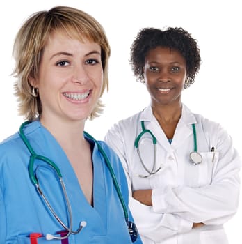 Two women doctor