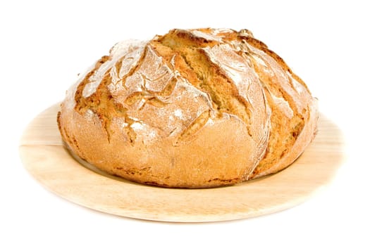 Bakery foodstuffs on white background -