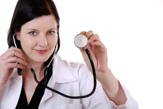 female doctor or woman doctor