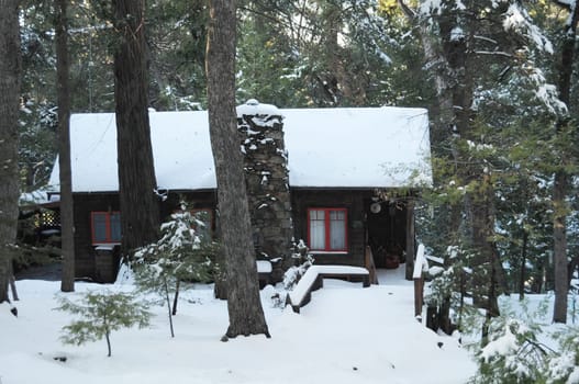 snow cabin