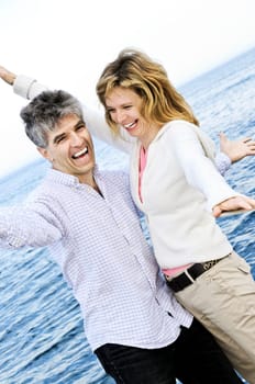 Carefree mature couple