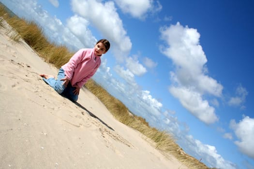 Girl in the dunes