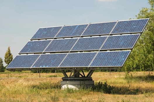 single industrial solar panel