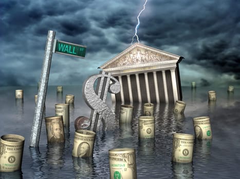 Stock market storm on Wall Street