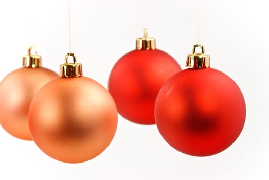 Christmas tree decoration with the baubles