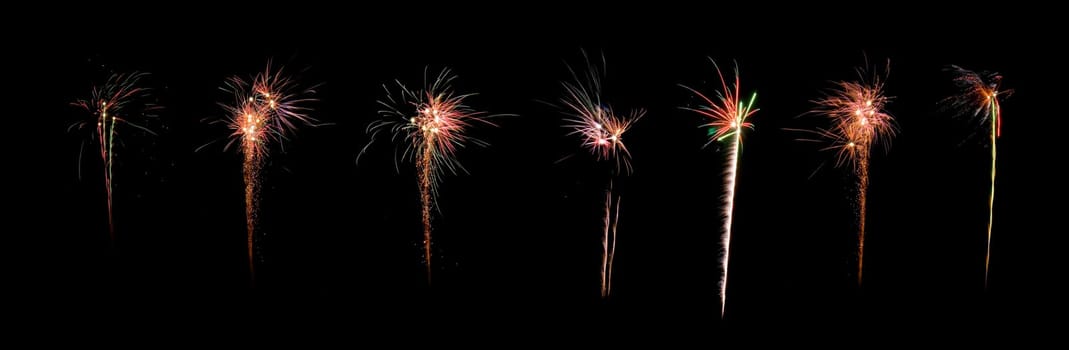 celebration firework panorama