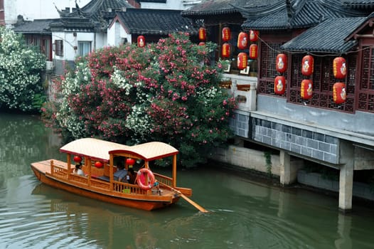 Boat at Qinhuai river, Nanjing