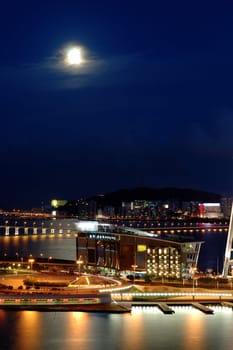 Night scene of  Entertainment Center, Macau