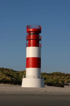 Lighthouse on the dune south beach,Heligoland