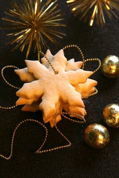 Biscuits in the shape of a star