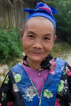 Hmong,old woman in Laos