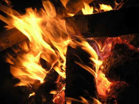 Open fire