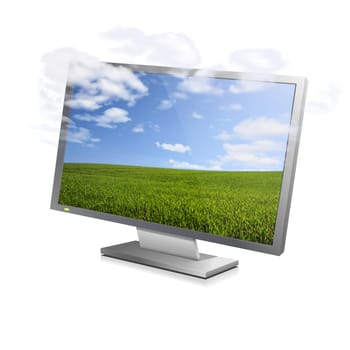 Cloudy screen