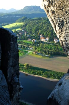 Elbe Valley near Rathen,Saxon Switzerland