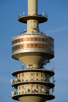 Munich's Olympic Tower up close