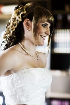 Happy bride cool