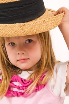 little girl as mannequin