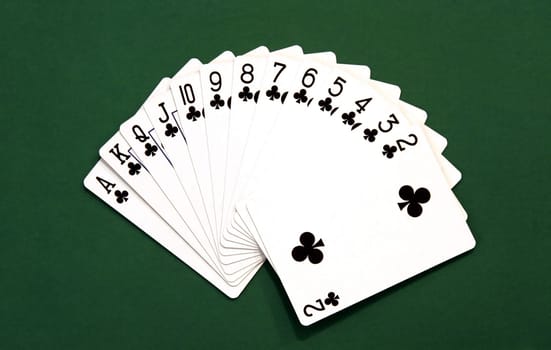 Set of Club Cards