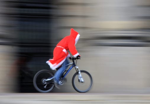 Santa Claus in Motion
