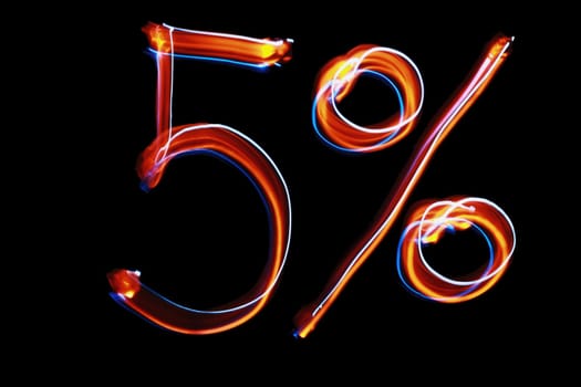 five percent
