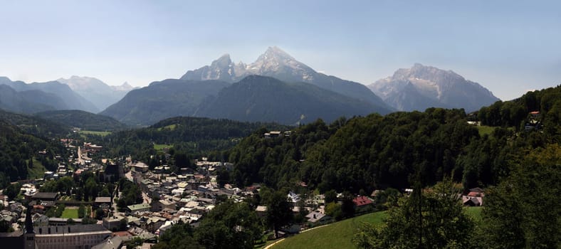 Alps with Watzmann and Berchtesgaden