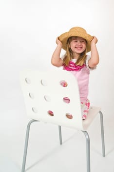 girl on chair