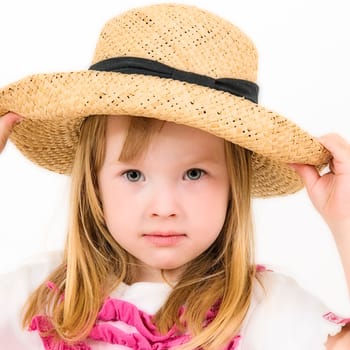 littel girl with hat