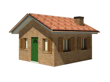 isolated model house