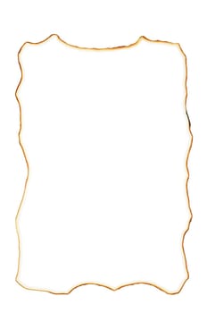 frame with burned edges