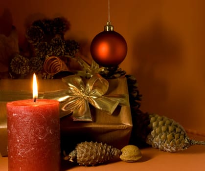 Christmas decoration with candles