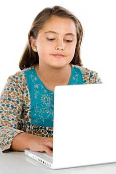Beautiful girl with laptop
