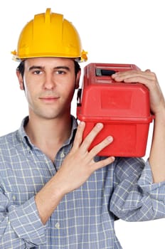 Young construction worker