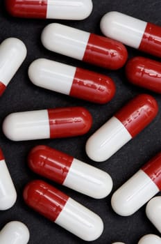 Red and white pills