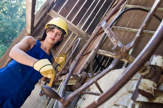 Woman at work