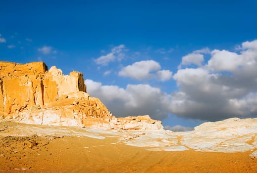 Clouds over the desert