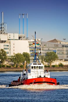 tug boat in port