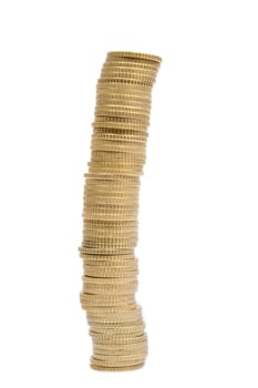 High pile of currency