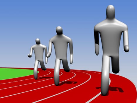 Running men