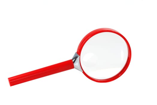 red magnifying glass
