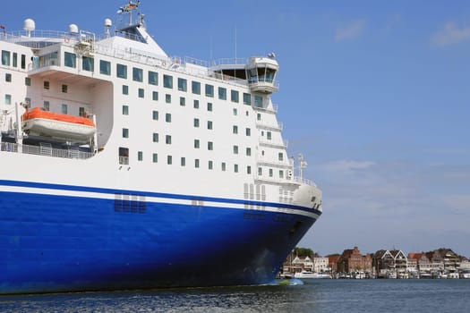 car ferry on river