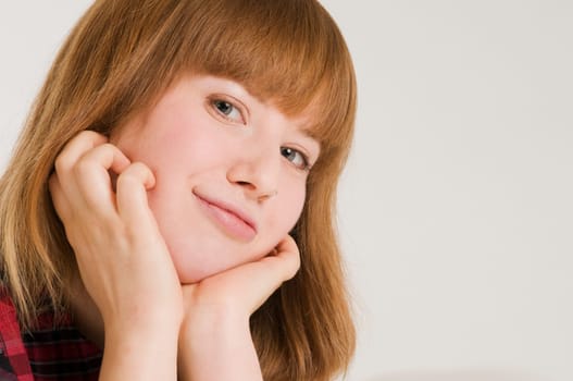 portrait of young woman horizontal