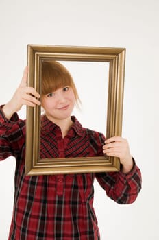 girl in frame