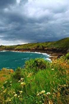 Atlantic coast in Brittany