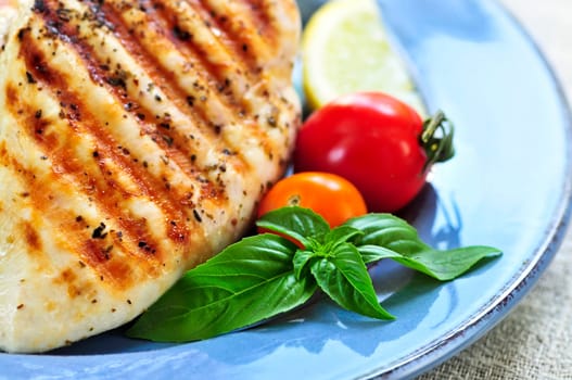Grilled chicken breasts