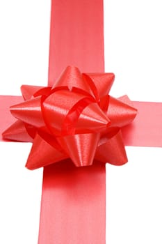 Red ribbon of gift