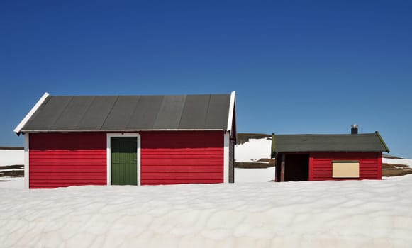 Wooden houses in Norway.
