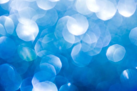 Blue circular reflections