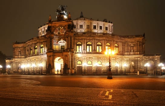 The Semperoper in Dresden.